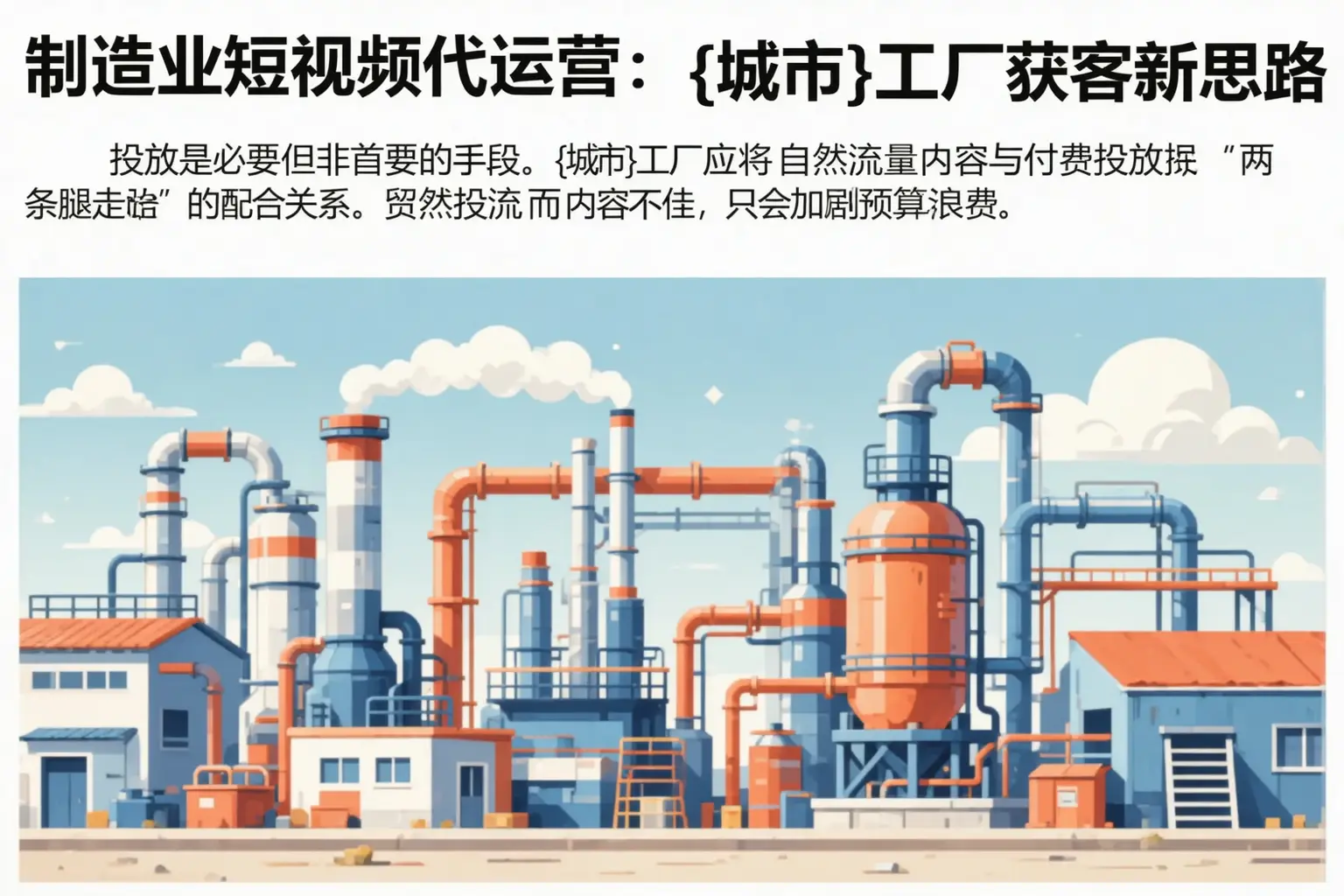 制造业短视频代运营:泽库工厂获客新思路